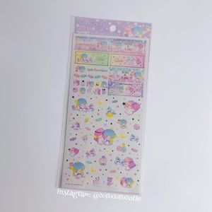 Sanrio Japan Little Twin Stars Pearl Sticker Sheet